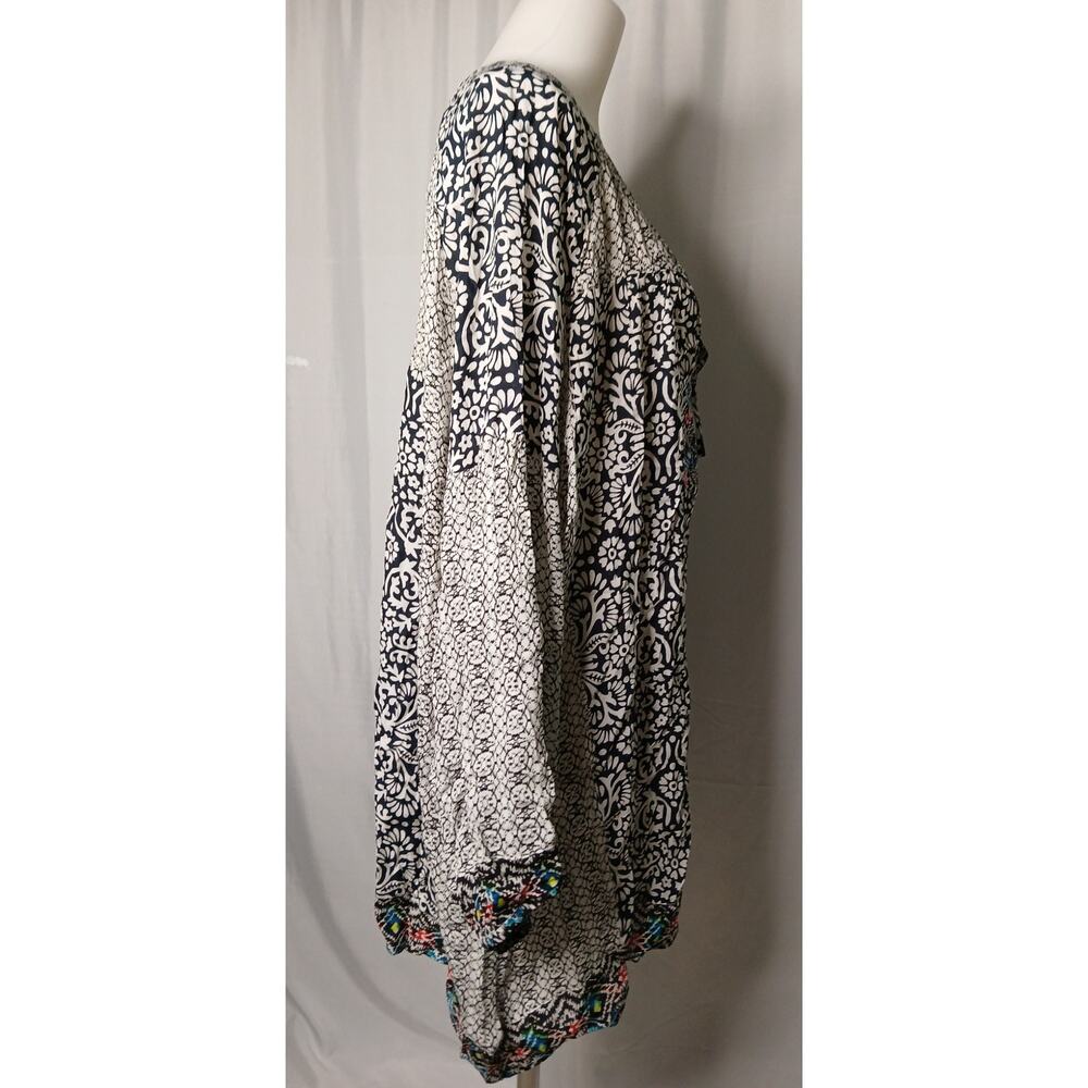 Kyla Seo Patchwork Style Scroll Pattern Tunic Pop… - image 2